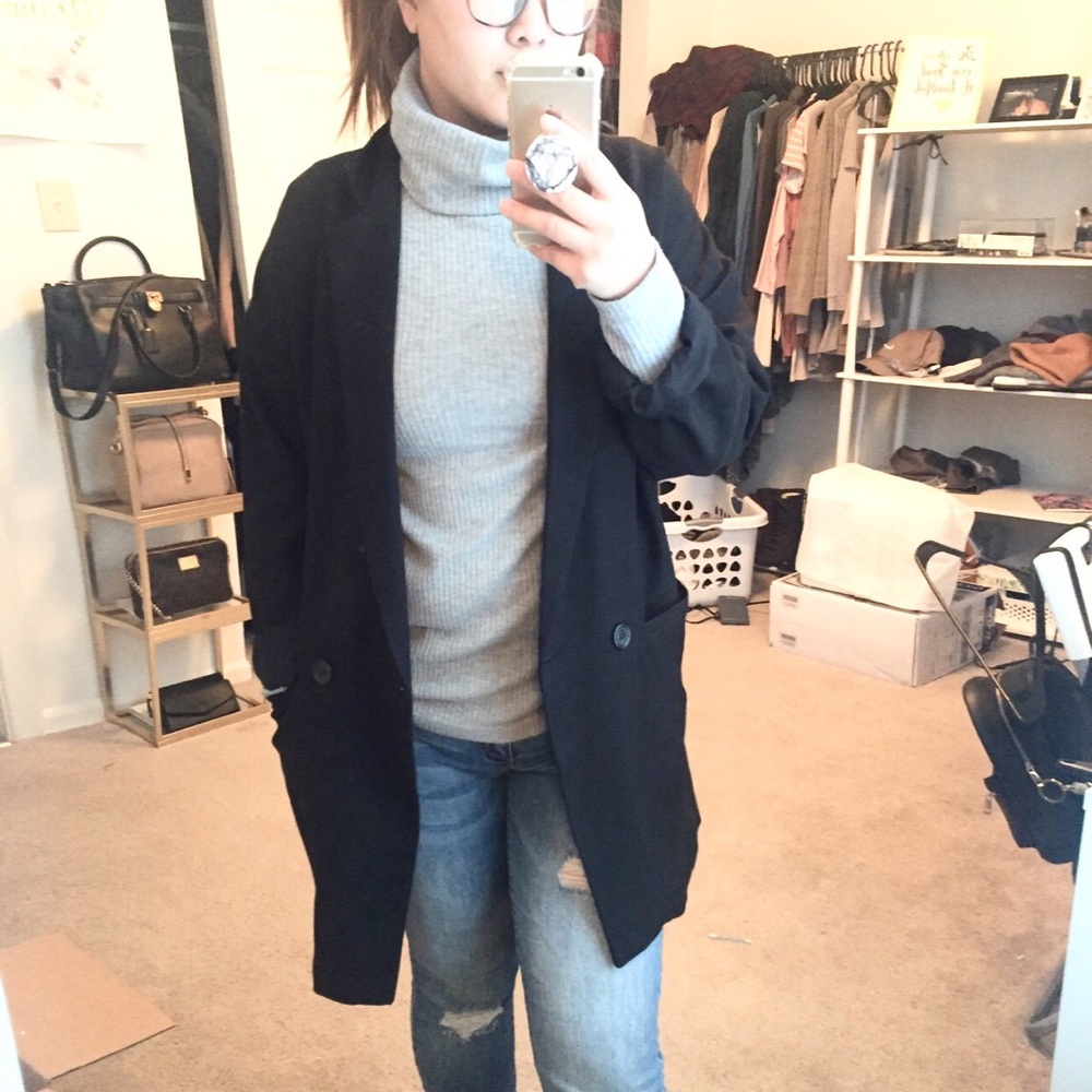 Oversized boyfriend blazer